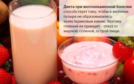Диета при жлъчнокаменна болест
