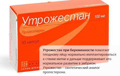 Утрожестан по време на бременност