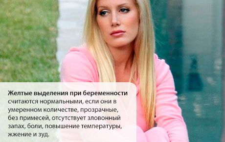 Жълто течение по време на бременност